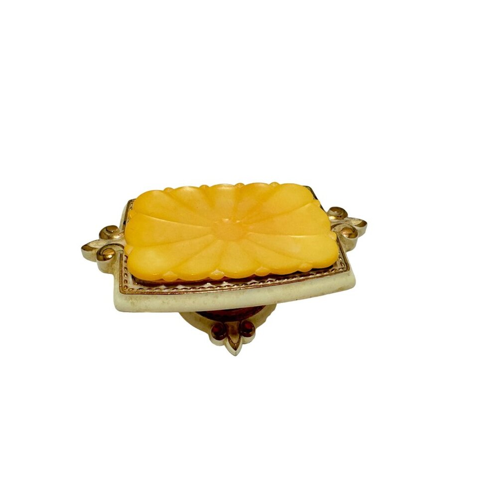 Vintage Soap Dish Amerock Carriage Scroll Pedestal Style 1970's 7" x 3" x 2.5"